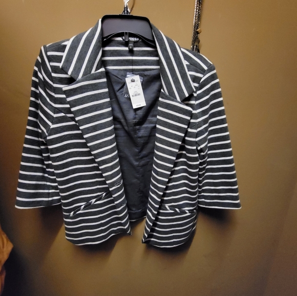 Two LARGE CROPPED BLAZERS "BOGO DEAL" Express Women - Picture 1 of 4